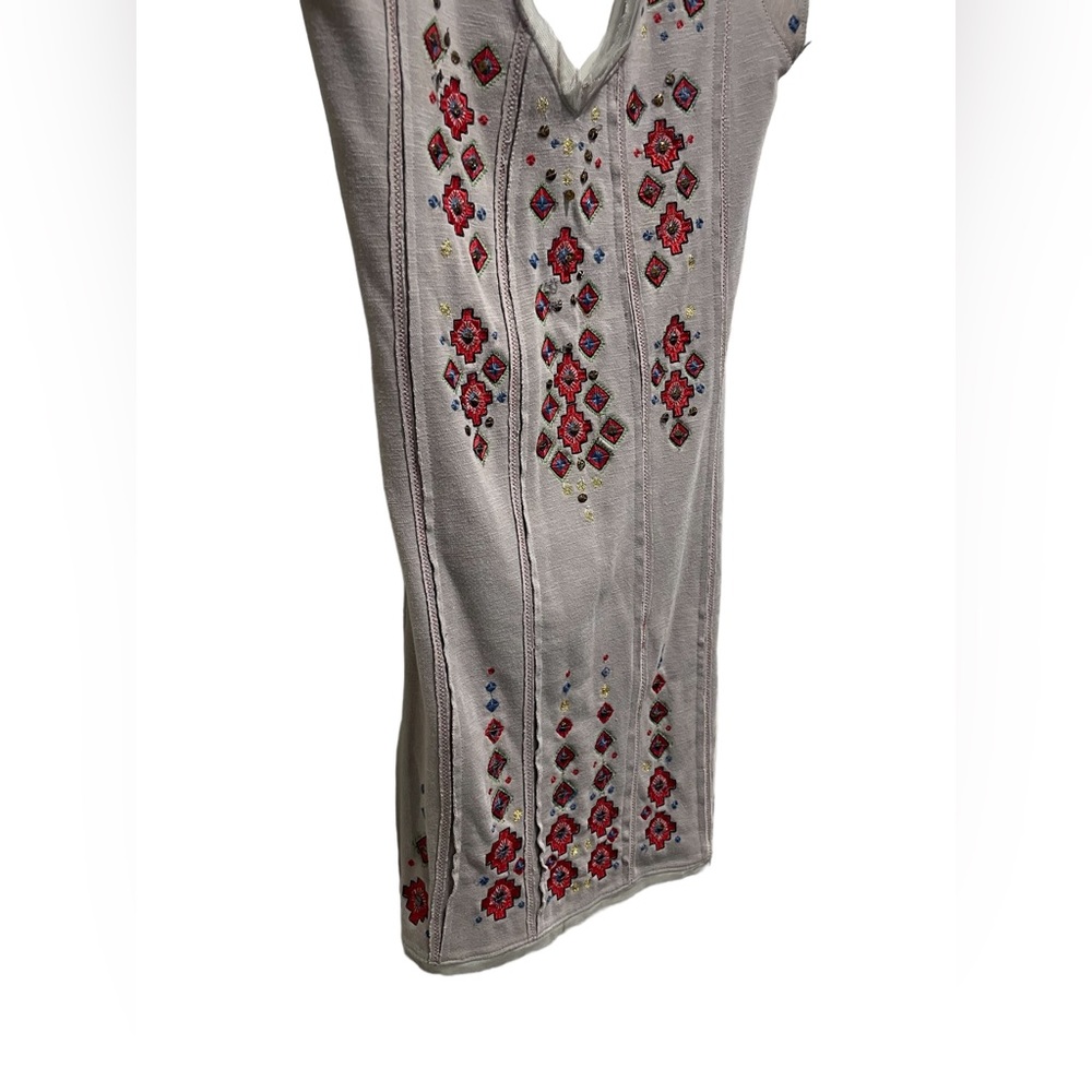 Free People Rich in Embroidery sequined accent mini dress size XS - Picture 6 of 8